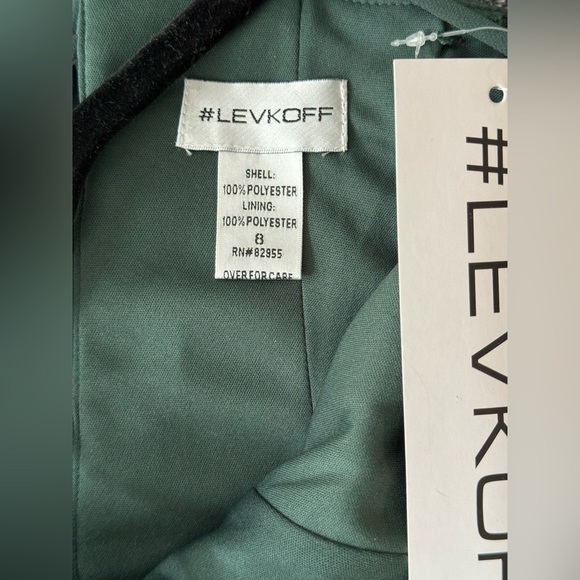 BILL LEVKOFF Bridesmaid Dress Spaghetti Strap Ruffle Evegreen Style 7102. 8 - Picture 12 of 12